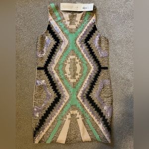 Francesca’s sequined shift dress